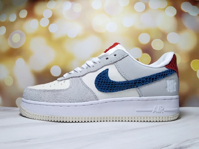 Women's Air Force 1 White/Blue Shoes 169